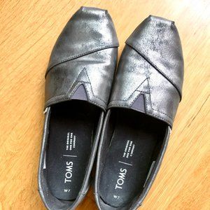 Toms Alpargata Metallic Leather Size 7